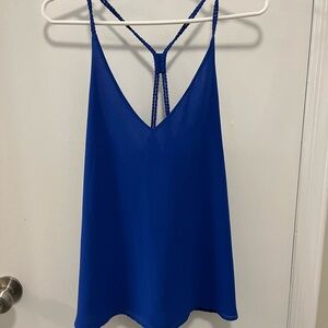 Blue Strappy Women's Top